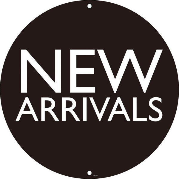 Quikstik Pennant Sign Round New Arrivals 400Mm Black 49741 - SuperOffice