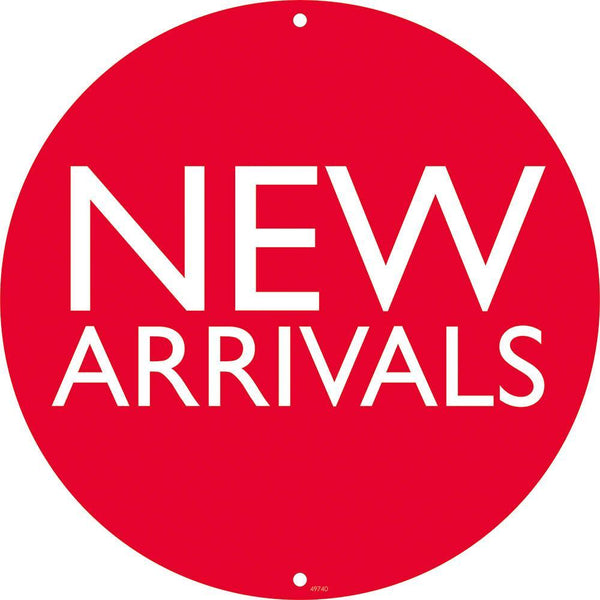 Quikstik Pennant Sign Round New Arrivals 400Mm Red 49740 - SuperOffice