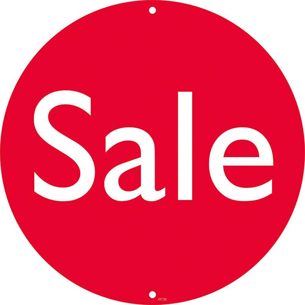 Quikstik Pennant Sign Round Sale Round 400Mm Red 49738 - SuperOffice