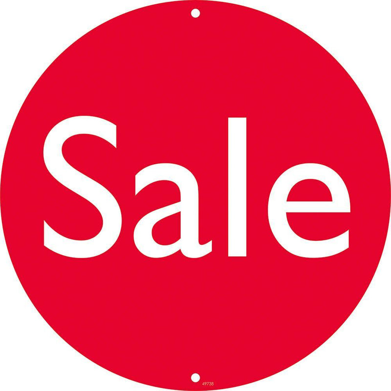 Quikstik Pennant Sign Round Sale Round 400Mm Red 49738 - SuperOffice