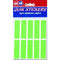 Quikstik Rectangular Label 35 X 45Mm Fluoro Green Pack 28 80425RPFG - SuperOffice