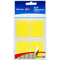 Quikstik Rectangular Label 35 X 45Mm Fluoro Yellow Pack 28 80425RPFY - SuperOffice