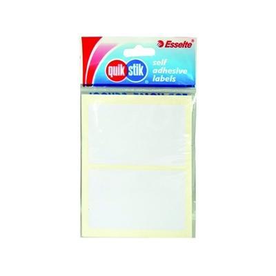 Quikstik Rectangular Label 48 X 75Mm White Pack 12 80357RP - SuperOffice