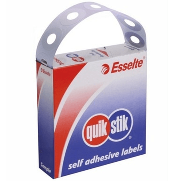 Quikstik Ring Eyelets Plastic Labels White Pack 200 80196EP - SuperOffice