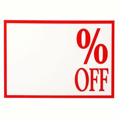 Quikstik Sign A4 % Off Pack 10 48276 - SuperOffice