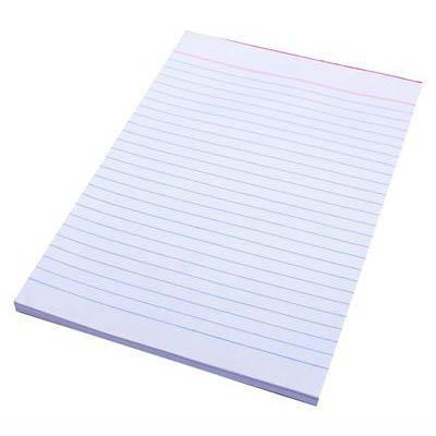 Quill Bank Pad Ruled 60Gsm 90 Leaf A5 White 100851292 - SuperOffice