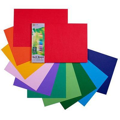 Quill Board 210Gsm A3 Assorted Pack 100 100850210 - SuperOffice