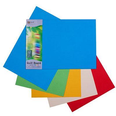 Quill Board 210Gsm A3 Assorted Pack 25 100850209 - SuperOffice