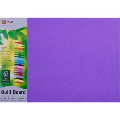 Quill Board 210Gsm A3 Lilac Pack 25 100850206 - SuperOffice