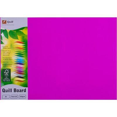 Quill Board 210Gsm A3 Lipstick Pack 25 100850208 - SuperOffice