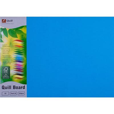 Quill Board 210Gsm A3 Marine Blue Pack 25 100850198 - SuperOffice