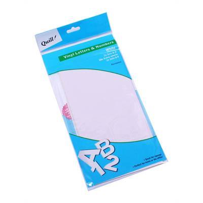 Quill Board Accessories 25Mm Vinyl Letters White Pack 100 100852028 - SuperOffice