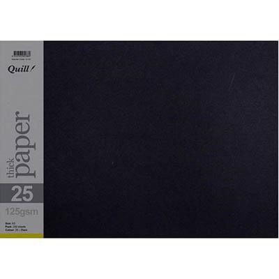Quill Coloured A3 Copy Paper 125Gsm Black Pack 250 100850231 - SuperOffice