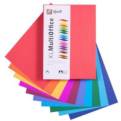 Quill Coloured A4 Copy Paper 80Gsm Hot And Cold Assorted Pack 500 Sheets 100850141 - SuperOffice