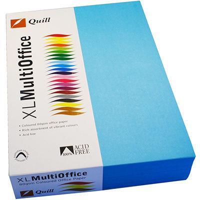Quill Coloured A4 Copy Paper 80Gsm Marine Blue Pack 100 Sheets 100850096 - SuperOffice