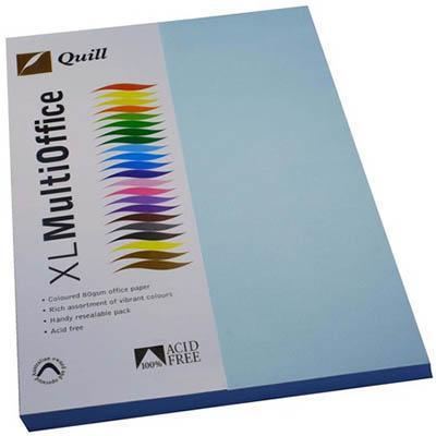 Quill Coloured A4 Copy Paper 80Gsm Powder Blue Pack 100 Sheets 100850097 - SuperOffice