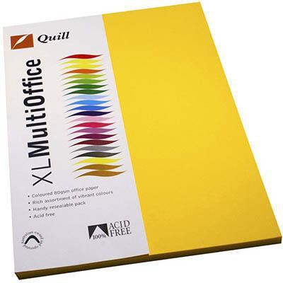 Quill Coloured A4 Copy Paper 80Gsm Sunshine Pack 100 Sheets 100850105 - SuperOffice