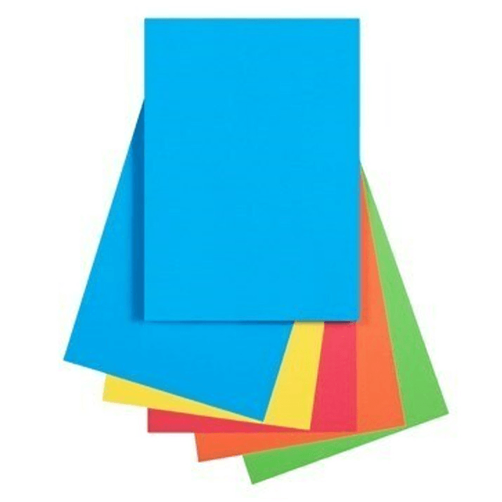 Quill Coloured A5 Copy Paper 80Gsm Bright Assorted Pack 250 Sheets 100850604 - SuperOffice