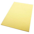 Quill Coloured Bond Pad Ruled 70 Leaf A4 Yellow 100851265 - SuperOffice