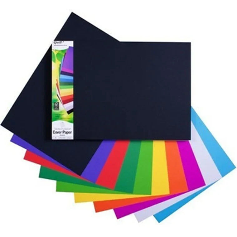 Quill Cover Coloured Paper 125GSM A3 Assorted Pack 250