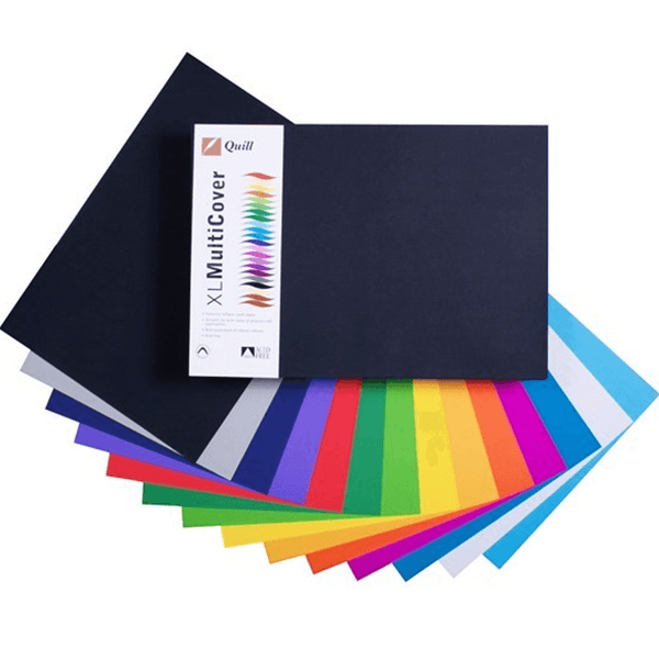 Quill Cover Paper 125GSM A3 Assorted Colours Pack 500 Sheets 100850240 - SuperOffice