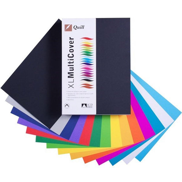 Quill Cover Paper 125Gsm A4 Assorted Pack 500 100850239 - SuperOffice