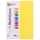Quill Cover Paper 125GSM A4 Lemon Yellow Pack 250 100850117 / 90126 - SuperOffice