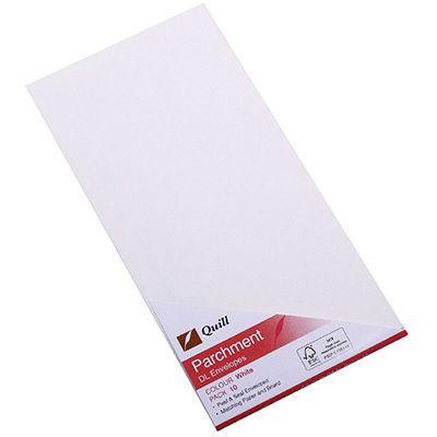 Quill Dl Envelopes Parchment White Pack 25 100850042 - SuperOffice