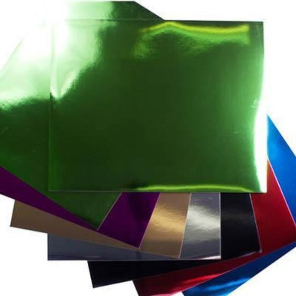Quill Foil Board 250Gsm 508x630mm Assorted Colours Pack 50 100850818 - SuperOffice