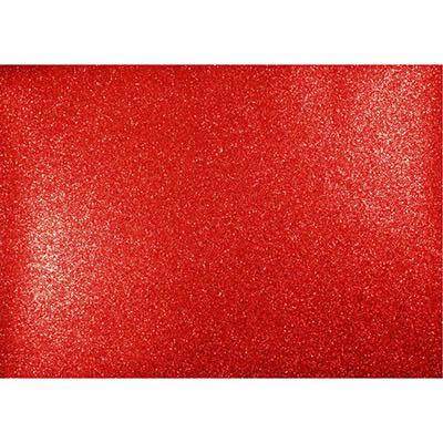 Quill Glitter Sheet A3 Red 100850799 - SuperOffice