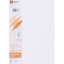 Quill Linen Bond Board Paper 216GSM A4 White Pack 25 Sheets 100850051 / 06303 - SuperOffice