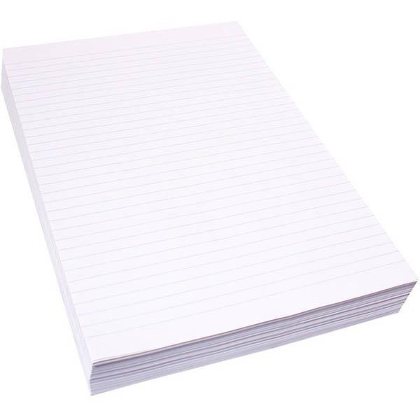 Quill Ruled Writing Paper 60Gsm A4 White Pack 500 | SuperOffice