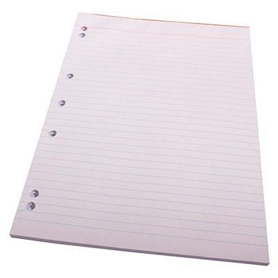 Quill Super Bank Ruled Pad 7 Hole Punched 60Gsm 90 Leaf A4 White 100851275 - SuperOffice
