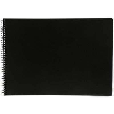Quill Visual Art Diary 110Gsm 120 Page A2 PP Black 100851396 - SuperOffice