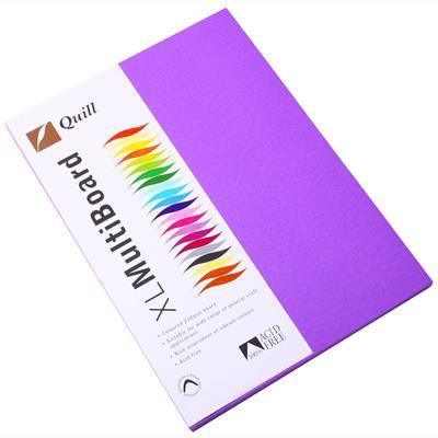 Quill Xl Multiboard 210Gsm A4 Lilac Pack 50 100850175 - SuperOffice