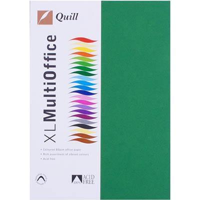 Quill Xl Multioffice Coloured A4 Copy Paper 80Gsm Emerald Pack 500 Sheets 100850125 - SuperOffice