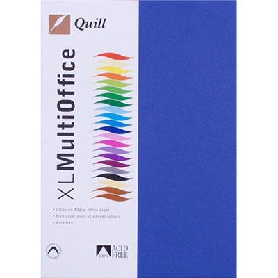 Quill Xl Multioffice Coloured A4 Copy Paper 80Gsm Royal Blue Pack 500 Sheets 100850121 - SuperOffice