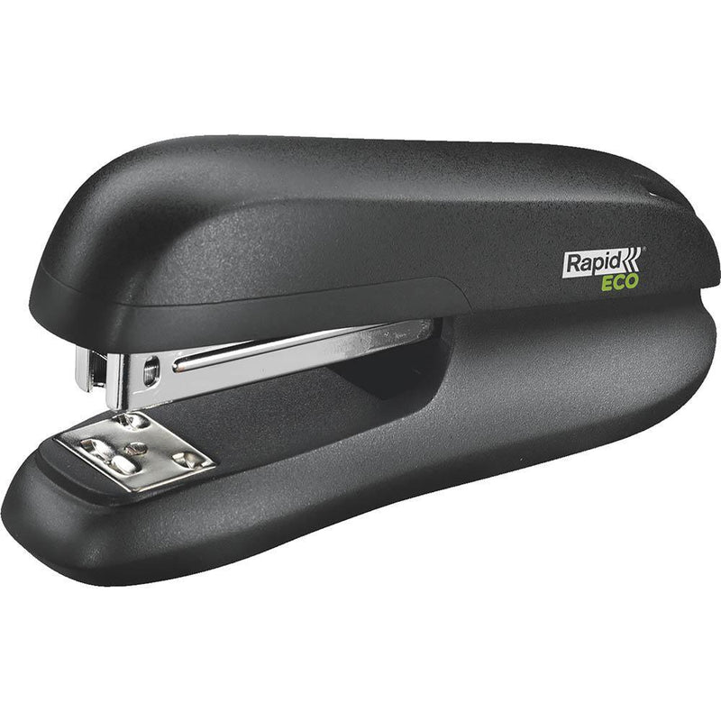 Rapid Eco Half Strip Stapler Standard Black 5000352 - SuperOffice