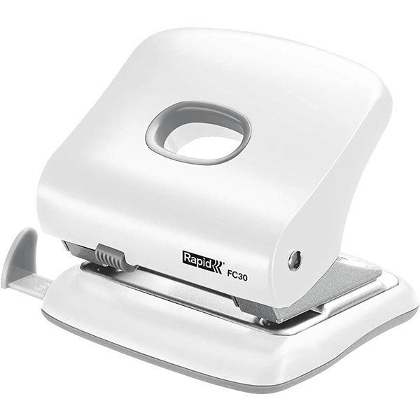 Rapid FC30 2 Hole Punch White 5000363 - SuperOffice
