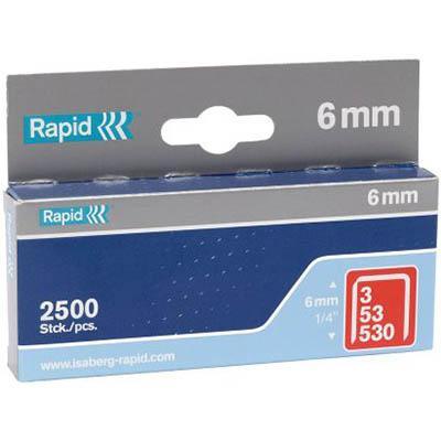 Rapid High Performance Staples 53/6 Box 2500 11856225 - SuperOffice