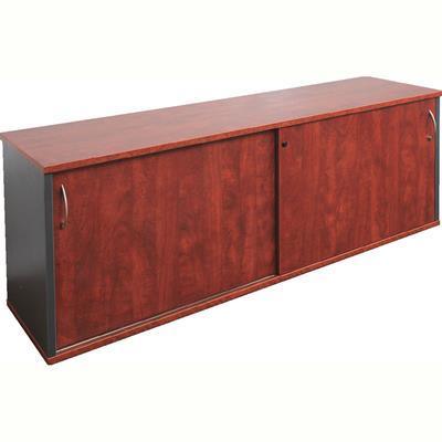 Rapid Manager Credenza Lockable 1200 X 450Mm Appletree/Ironstone VCZ1245 A/I - SuperOffice