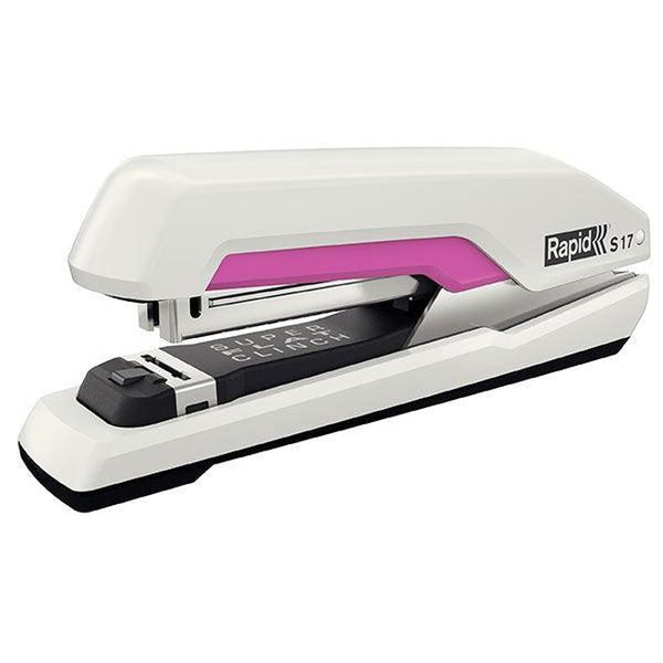 Rapid S17 Full Strip Stapler S17 White/Pink 50001073 - SuperOffice