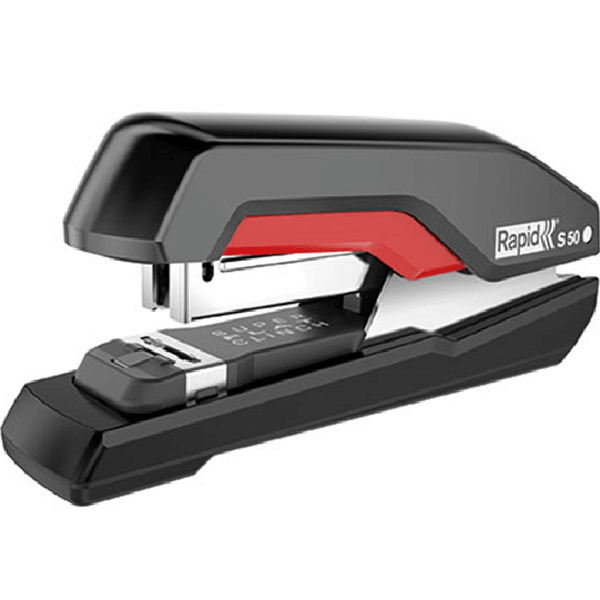 Rapid S50 Supreme High Capacity Premium Stapler Black/Red 5000544 - SuperOffice