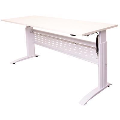 Rapid Span Electric Height Adjustable Desk 1200 X 700Mm White/White FX00496 - SuperOffice
