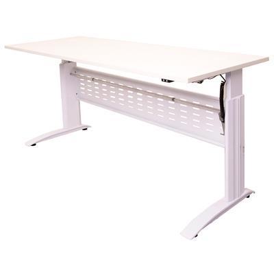 Rapid Span Electric Height Adjustable Desk 1500 X 700Mm White/White SE157WW - SuperOffice