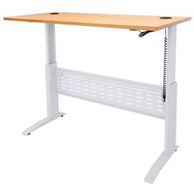 Rapid Span Electric Height Adjustable Desk 1800 X 700Mm Beech/White SE187WB - SuperOffice