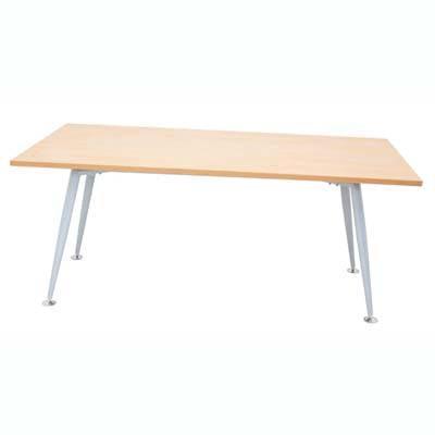 Rapid Span Meeting Table 1800 X 750Mm Beech/Silver RST1875BS - SuperOffice