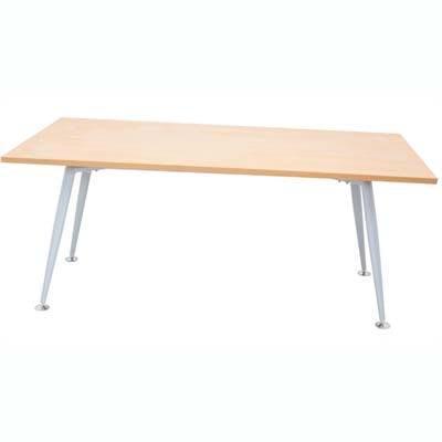 Rapid Span Meeting Table 1800 X 900Mm Beech/Silver RST189BS - SuperOffice