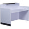 Rapid Span Reception Counter 1800 X 800 X 1170Mm Brilliant White/Black RC1809BWBW - SuperOffice
