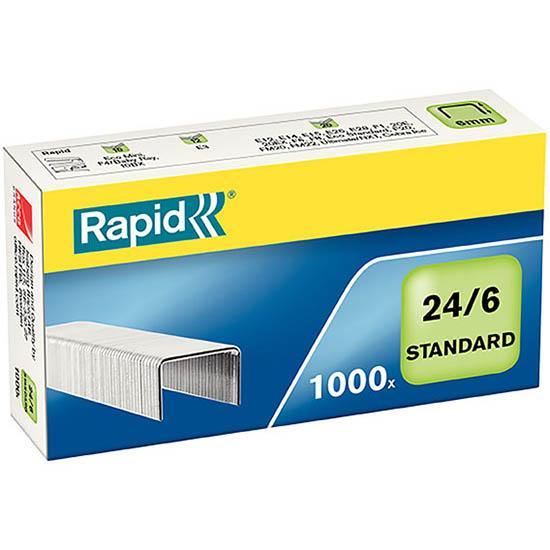 Rapid Standard Staples 24/6 Box 1000 24855600 - SuperOffice